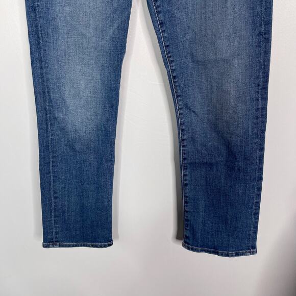 Edwin Womens 28 Elin Crop Straight Jeans Faded Blue Slim Leg Denim Cotton Blend - Picture 4 of 11